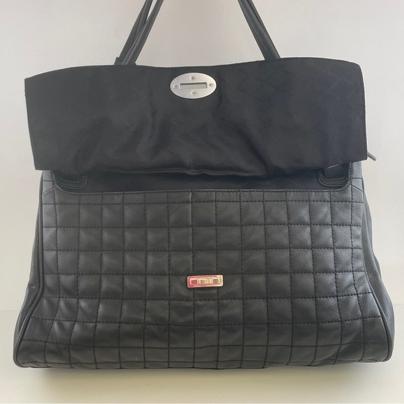 BCBGMaxAzria Black Shoulder Bag with Gold Hardware - Picture 5 of 15